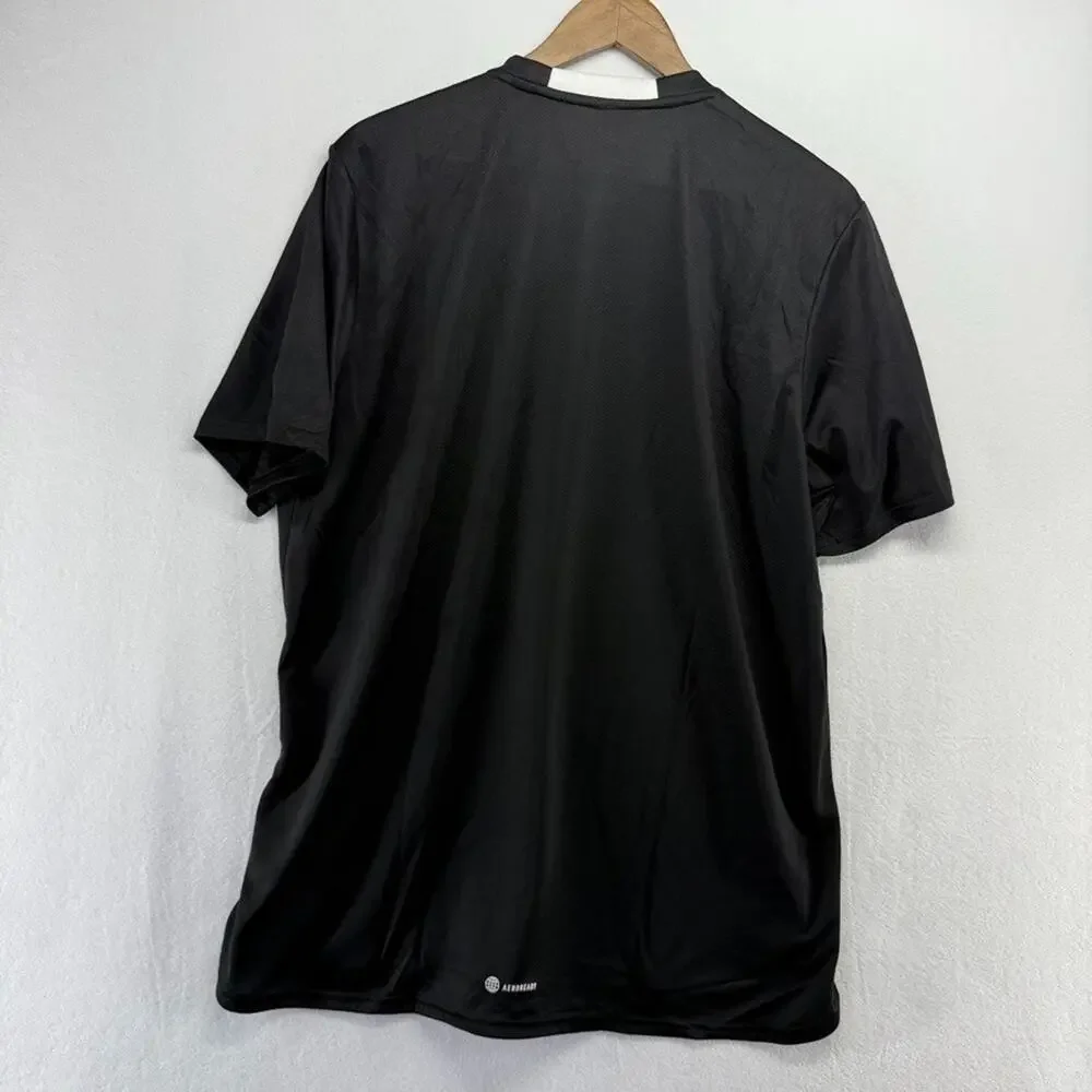Adidas Shirt men's Large Black D4m Training Performance Lightweight Workout NEW - Picture 5 of 8